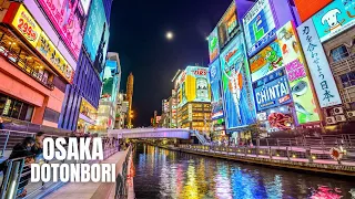 Osaka Dotonbori Night Walking Tour (4K HDR)