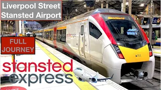 Full Journey on the Stansted Express | Liverpool Street to Stansted Airport