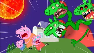 Peppa Zombie Apocalypse | Peppa bitten by a zombie monster || Peppa Pig Funny Animation