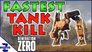 Fastest Kill of the Tank Generation Zero Closed Beta