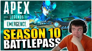 Apex Legends Season 10 BATTLE PASS REACTION AND BREAKDOWN! (Emergence)