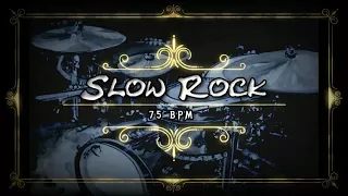 Slow Rock Drum Track 75 BPM