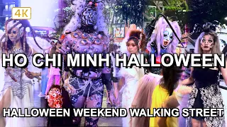 [4K] Happy Halloween! Halloween Lane Walk Through, Walking Street 🇻🇳 Ho Chi Minh City 2023