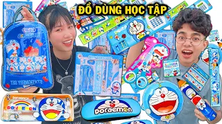 THỬ THÁCH MUA TẤT CẢ ĐỒ DÙNG HỌC TẬP CÓ HÌNH MÀU DOREAMON THẮNG TÊ TÊ HẰNG NGA