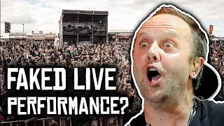 Did Metallica fake Lars drums in official video from Download Festival?