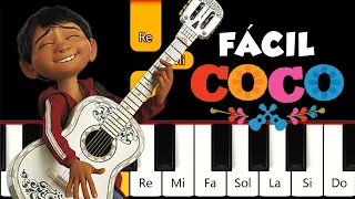 💀 RECUÉRDAME 💀 Coco | Tutorial para Piano + Notas | Facil / Easy