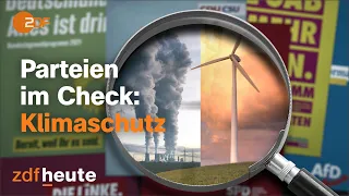 Klimaschutz: Was dazu in den Wahlprogrammen der Parteien im Bundestag steht | ZDFheute erklärt