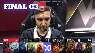 EG vs 100 - Game 3 | Grand Finals Playoffs S12 LCS Spring 2022 | Evil Geniuses vs 100 Thieves G3