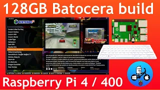 Batocera 128GB Cleber Retro Gaming Collection. Raspberry Pi 4 / 400