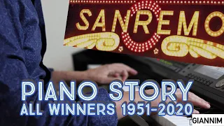 TUTTE LE CANZONI VINCITRICI DEL FESTIVAL DI SANREMO AL PIANOFORTE IN 30 MIN. SANREMO STORY 1951/2020
