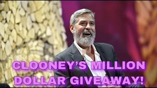 George Clooney Giving Money To His Friends