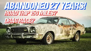 ABANDONED Mustang Cobra Rescued After 27 Years - Will It ROAD TRIP & DRAG RACE?