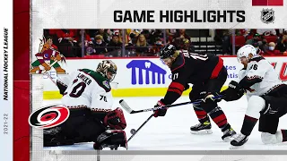 Coyotes @ Hurricanes 10/31/2021 | NHL Highlights