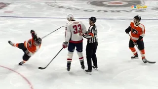 Travis Konecny Slashes Zdeno Chara, Chara Slashes Back Twice As Hard