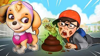 Paw Patrol Troll vs Nick and Tani Couple Prank - Scary Teacher 3D English
