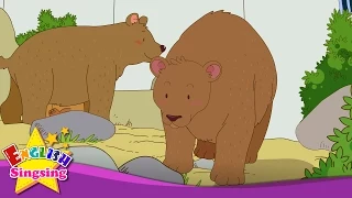[Counting] How many bears? Three bears. (In the zoo) - Easy Dialogue - English video for Kids.