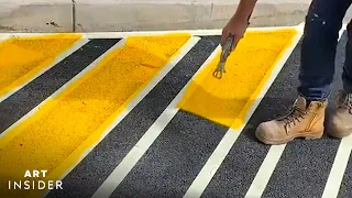 How Road Signs Are Professionally Painted