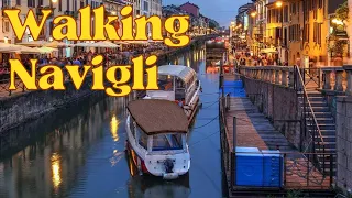 MILAN, Italy 4K Walking Tour / Walking Navigli