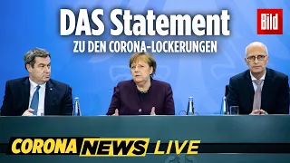 🔴 Merkel und Söder LIVE: Diese Corona-Maßnahmen werden gelockert | Komplettes Statement