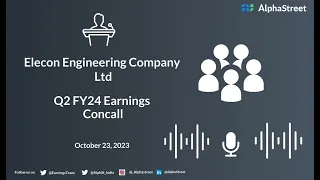 Elecon Engineering Company Ltd Q2 FY24 Earnings Concall