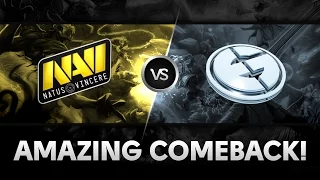 Amazing comeback by Na`Vi vs EG @ XMG Captains Draft Season 2