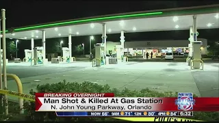 Man shot, killed at Orlando gas station