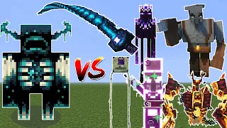 Warden vs The Most OP Bosses - Minecraft Mob Battle