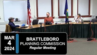 Brattleboro Planning Commission: Brattleboro PC Mtg 3/4/24