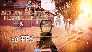 WHY LOW END DEVICE PLAYERS ARE NOOB?//30 FPS//PUBG MOBILE MOTIVATIONAL MONTAGE🇮🇳