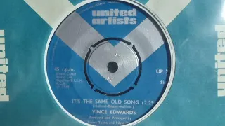 Northern - VINCE EDWARDS - It's The Same Old Song - UNITED ARTISTS UP 2230 UK 1968 Dancer