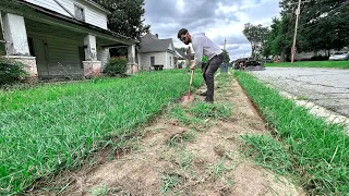 70 Year Old NEGLECTED Sidewalk TRANSFORMATION!