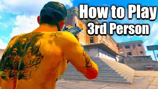 How to Play 3rd Person on Rebirth Island! (Warzone No Commentary)