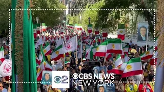 Presence of Iran's president at U.N. leads to protests in NYC