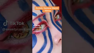 ✨Watch us recreate a Akaza Cosplay Filter with our Akaza Contact Lenses 🔥🕷️ || Akaza Cosplay 🩸👀