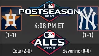 MLB POSTSEASON ALCS GAME 3 | Astros vs. Yankees | Full Gameplay 10/15/19