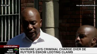 Maimane opens corruption case at Cape Town Police Station over alleged looting at Eskom