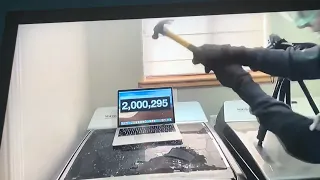 Plain rock 124 breaks his MacBook for 2 million subscribers! #fyp