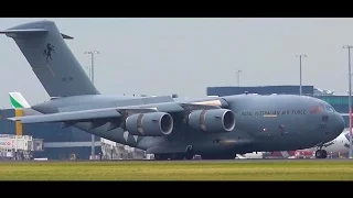 RAAF Boeing C-17 Globemaster III Final Approach & Landing - Melbourne Airport (A41-206)