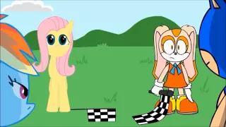 Sonic VS Rainbow Dash (русская озвучка)