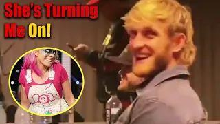 Logan Paul REACTS To Alexa Bliss WrestleMania 37 Entrance