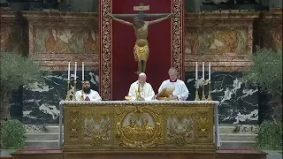 Holy Mass with Pope Francis, on Holy Thursday, from St. Peter's Basilica 9 April 2020 HD