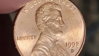 1992D Lincoln Cent "Machine Doubled" Error CONFIRMED :) #errorcoins #errorcoin #coins