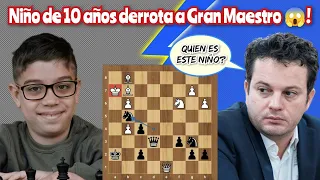 NIÑO DE 9 AÑOS DERROTA A LEYENDA DEL AJEDREZ FRANCÉS 😱! Bacrot vs. Oro (Torneo de Titulados tarde).