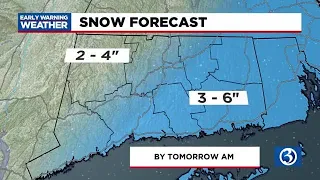 FORECAST: Dry today, snow expected tomorrow morning