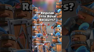 How Much Better Are Evolution Royal Recruits Compared To Normal? 🛡️ 🤔 #clashroyale #shorts