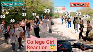 College Girl Reaction 😇 || Akrapovic Power 😱 || Cute Girl Reaction On DUKE 399 😍 ||