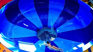 Blue Bowl Water Slide at Aquapalace Prague