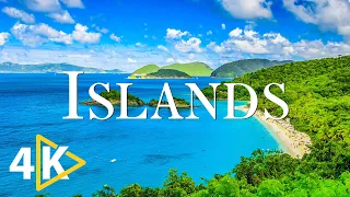 FLYING OVER ISLANDS (4K UHD) - Relaxing Music Along With Beautiful Nature Videos