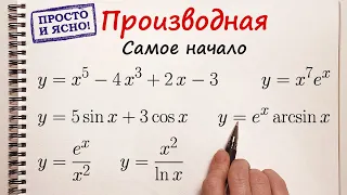 Вычислить производную примеры. Самое начало