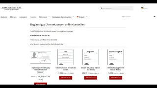 Bestellung einer beglaubigten Übersetzung auf Schmalz Translations